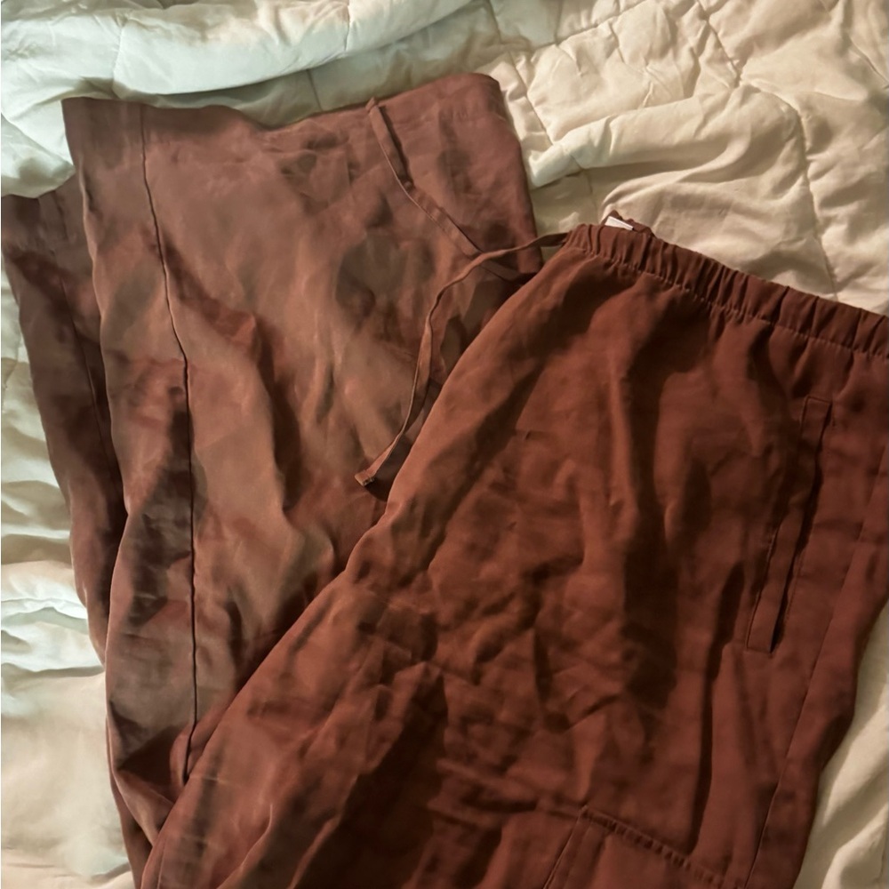 Old Navy Pink Wide-Leg Pants - Picture 1 of 7